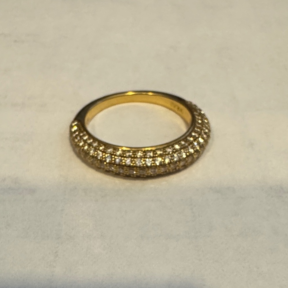 Vrai 18k Yellow Gold Pavé Curator Band Ring